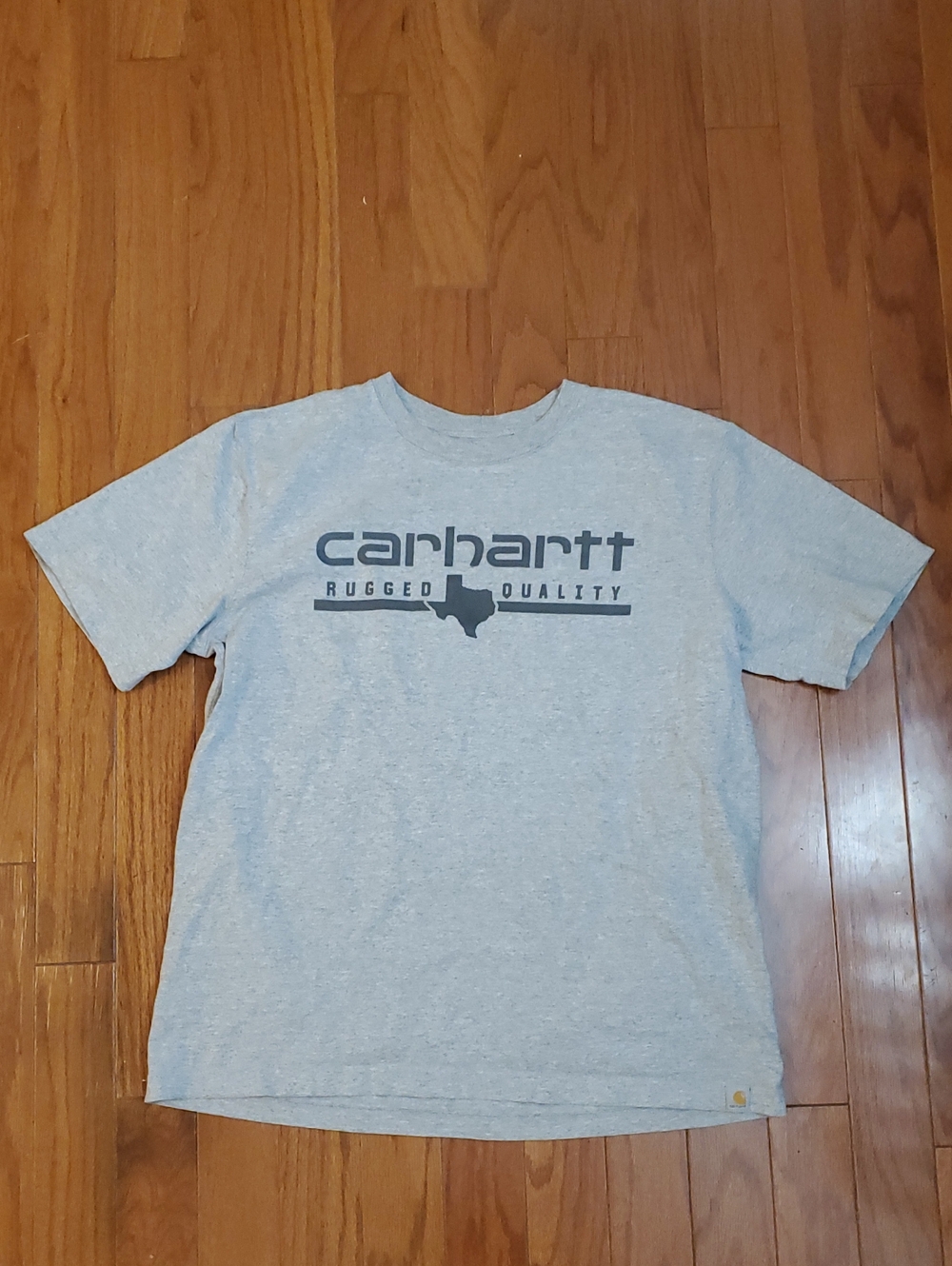 Carhartt Texas T-Shirt Mens Large Gray Relaxed Heavyweight Graphic‎ Tee